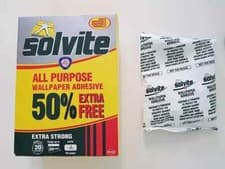 Image of Solvite All Purpose Wallpaper Adhesive - 185g - 10 rolls EXTRA STRONG ADHESIVE