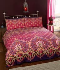 Image of Ethnic, Indian, Elephant, Floral Paisley Print Duvet Quilt Cover Set