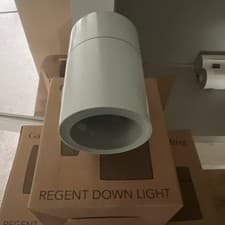 Image of Garden Trading Regent Down Light Wall Light Grey Outdoor Light