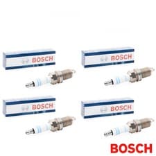 Image of BOSCH SPARK PLUGS x 4 0242229699 ALFA CHEVROLET FIAT VAUXHALL SAAB A2233