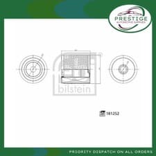 Image of Febi Bilstein Air Filter 181252