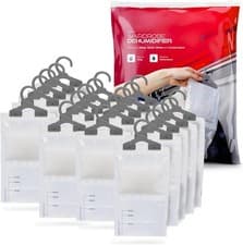 Image of 1 - 30 PACK HANGING WARDROBE DEHUMIDIFIER BAGS DAMP MOULD MOISTURE MILDEW CONDEN