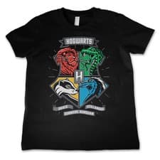 Image of Officially Licensed Harry Potter - Hogwarts Patch Kids Tee Kids T-Shirt