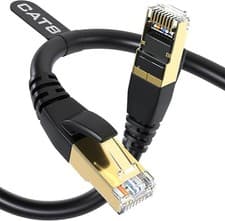 Image of Ethernet Cable RJ45 Cat8 40GBPS Network Gold Super Fast LAN Lead SSTP Patch LOT