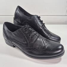 Image of Clarks Womens Black Falconet Uma Shoes Low Heel UK Size 3 D Stunning!!