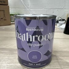 Image of Rust-Oleum White Water-Resistant Bathroom Tile Paint in Satin Finish