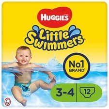 Image of 12pk Huggies Little Swimmers Swim Nappies Perfect For The Pool And The Beach