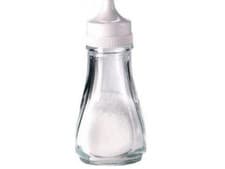 Image of Clear Glass Salt Shakers Pots Dispensers Cruet Jars Set Plastic Lid - Set Of 12