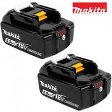 Image of MAKITA BATTERY BL1850B 18V 5.0AH LITHIUM ION X 2 WITH LED INDICATOR NEW GENUINE