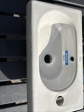 Image of Roca Meridian Compact wall-hung vitreous china basin, SINK ONLY