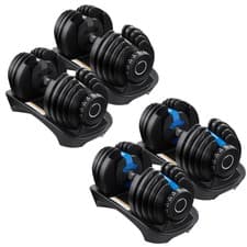 Image of NEW Adjustable Dumbbell 24kg Set Pair Hand Dumbbells Home Gym Fitness Exercise