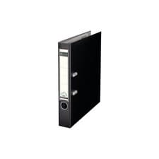 Image of Leitz 180 Lever Arch File Office Poly 50mm A4 Black ( Pack of 10 ) 10151095