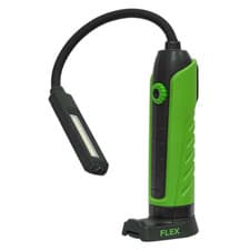 Image of Sealey LEDFLEXG Rechargeable Inspection Lamp Flexi Torch COB + LED Work Light PR