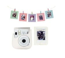 Image of Fujifilm Instax Mini 12 Accessory Kit: Clay White