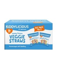 Image of Kiddylicious Cheesy Veggie Straws Box - Delicious 10 x 12 g (Pack of 1)
