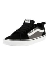 Image of Vans Men's Filmore Suede Canvas Trainers, Black