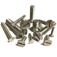Image of SLOTTED COUNTERSUNK MACHINE SCREWS A2 STAINLESS STEEL SLOT CSK SCREW M2 M2.5