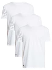 Image of Lacoste Men's 3 Pack Crew Lounge T-Shirts, White