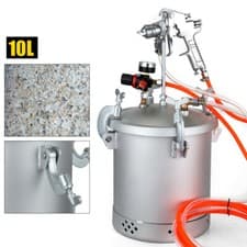 Image of 10L 2 Gallon Pressure Tank Pot Air Paint Spray Gun Painter & 3mm Nozzle 2 Hoses