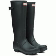Image of Hunter Womens Original Back Adjustable Wellington Boots Black