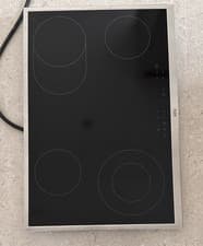 Image of AEG HK834060XB 80cm Ceramic Hob With Stainless Steel Frame Built-In Black *NEW*