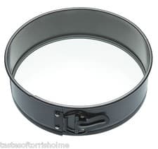 Image of Spring Form Cake Tin Round Glass Base 10 Inch Non Stick Master Class Oven Baking