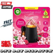 Image of Air Wick Cherry Blossom & Raspberry Essential Mist Kit 20ml, Lasting for up to