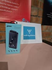 Image of Prevo SP2010 4 Device 10000Mah Portable Power Bank With Charging Cables Bla