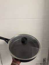 Image of Ninja ZEROSTICK Classic Cookware 26cm Sauté Pan, Non-Stick, Glass Lid, Black .