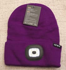 Image of ATNKE LED Lighted Beanie Cap USB Rechargeable Camping etc Hat Ultra Bright 4 LED