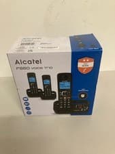 Image of ALCATEL F860 Voice TAM Cordless Phone - Triple Handsets, Black