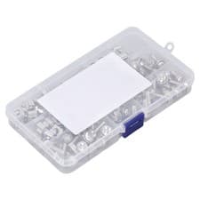 Image of _50 Sets Cage M5 Nut M5x20 Screw Kit Nickel Plated Iron Metric Square Hole Rack
