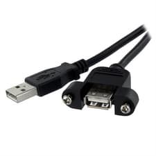Image of StarTech Cable 0.3m USB A to USB A 2.0 USBPNLAFAM1