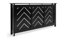 Image of Chevron Large Radiator Cover - Black