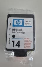 Image of HP 14 Black Ink Cartridge Genuine OEM New Sealed Print Cartridge C5011D