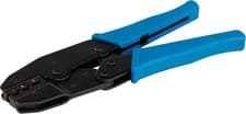 Image of Silverline Ratchet Crimping Tool – 220mm Blue Hand Tool for Electrical Crimpi