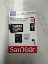 Image of Sandisk High Endurance 128GB Class 10 - microSDXC Memory Card -...