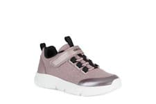 Image of Geox Aril Girls Rose-Black Trainer