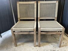 Image of Garden Trading 2 X Chilford Dining Chairs, Acacia RRP385