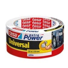 Image of tesa extra Power Universal White- Fabric Reinforced Tape 50m x 50mm UK Next Day