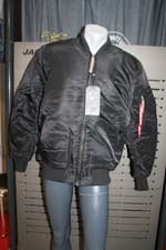 Image of Alpha Industries MA-1 VF59 Long Men 168100/03 Black New