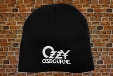Image of Ozzy Osbourne - White Logo Embroidered Official Knitted Unisex Adults Beanie