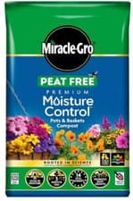 Image of Miracle-Gro 40L Moisture Control Compost PEAT FREE Premium Garden Soil Brown