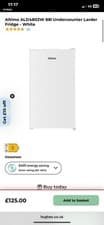Image of Fridgemaster Undercounter Fridge with Ice Box in White 48cm Wide
