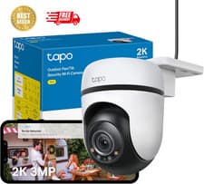 Image of TP-Link Tapo TC41 2K Outdoor Pan Tilt WiFi Security Camera 360° Night Vision
