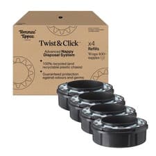 Image of Twist and Click Advanced Nappy Bin Original Refill Cassettes Exclusive Pack of 4