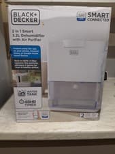 Image of Black Decker 2 in 1 Smart dehumidifier and air purifier. Brand New boxed.