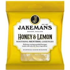 Image of Jakemans Honey & Lemon 73g - Pack of 12 - Soothing 73 g (Pack 12), Yellow 