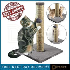 Image of CAT SCRATCHING POST SCRATCH POST KITTEN CAT TREE SCRATCHER SISAL POLE NEW 40CM
