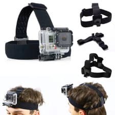 Image of HEADBAND HOLDER FOR GOPRO HERO 11 10 9 8 7 GO PRO STRAP BLACK ACTION CAM